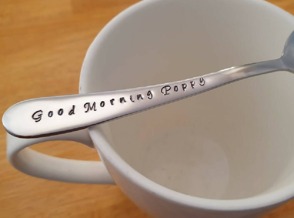 Custom Title For Your Grandpa Good Morning Poppy Spoon
