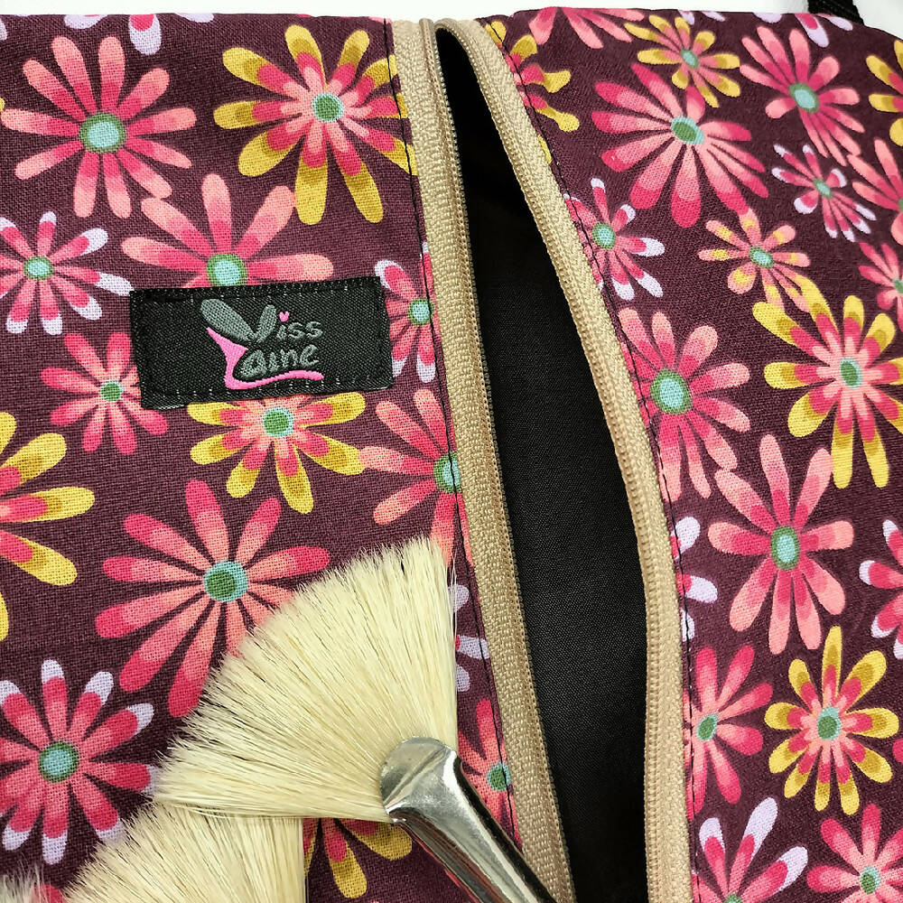 Hippy chick waterproof bag with adjustable strap. Toiletry bag