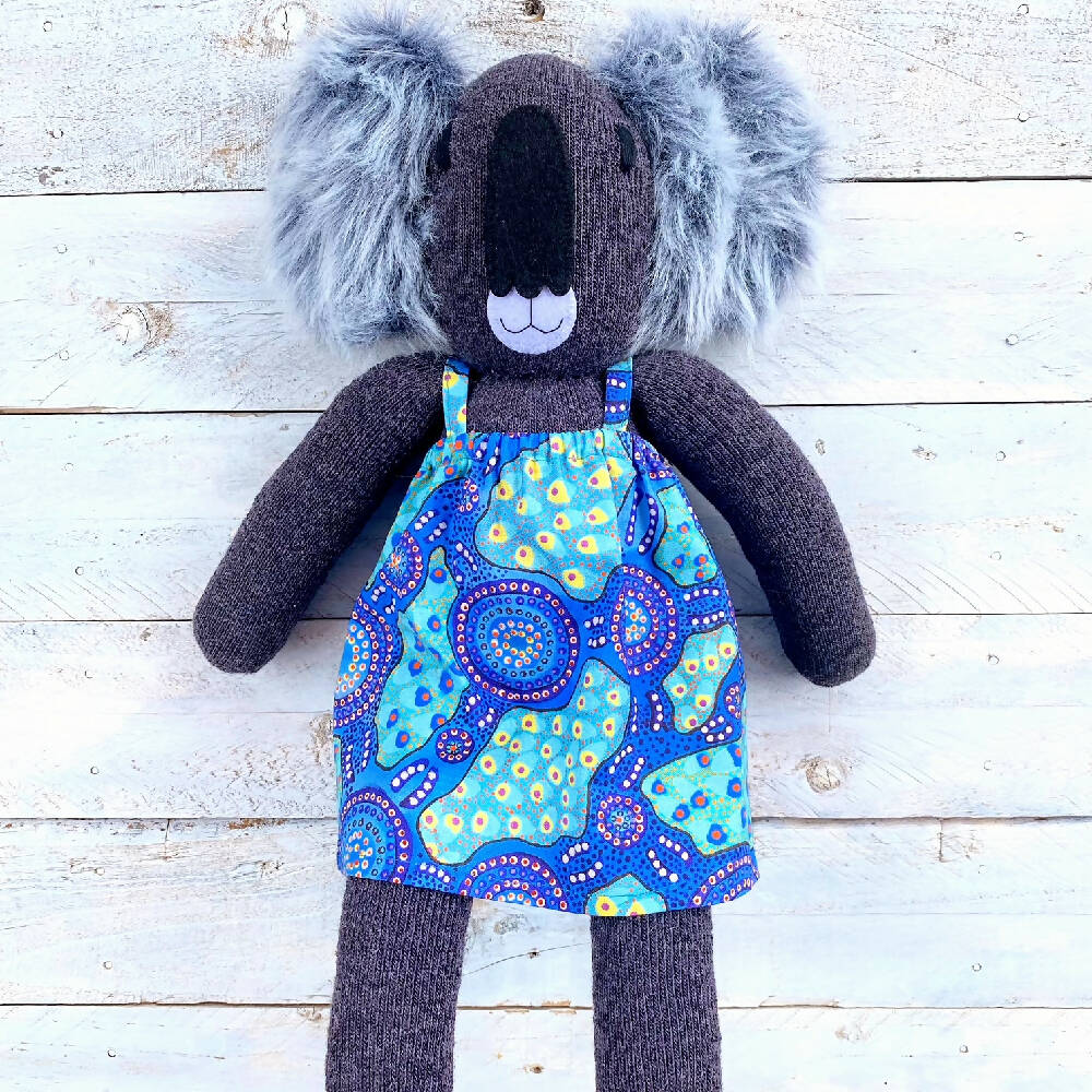 Kenzie Sock Koala-Sock Monkey-Soft Toy-Australian animal_1