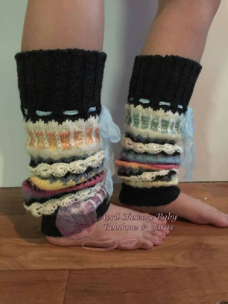 knitted Funky Leg warmers