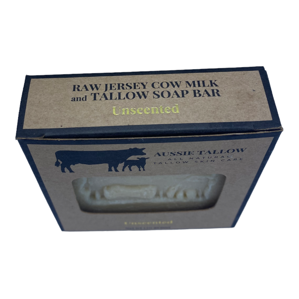 RAW MILK + TALLOW Soap Bar, Raw Cow Milk, Grass Fed Tallow, Old Fashioned