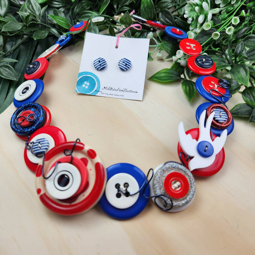 Button Necklace Sailor Blueburd A2B (3)