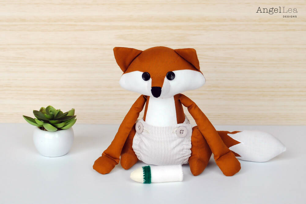 Fox Family Stuffed Animals PDF Sewing Pattern