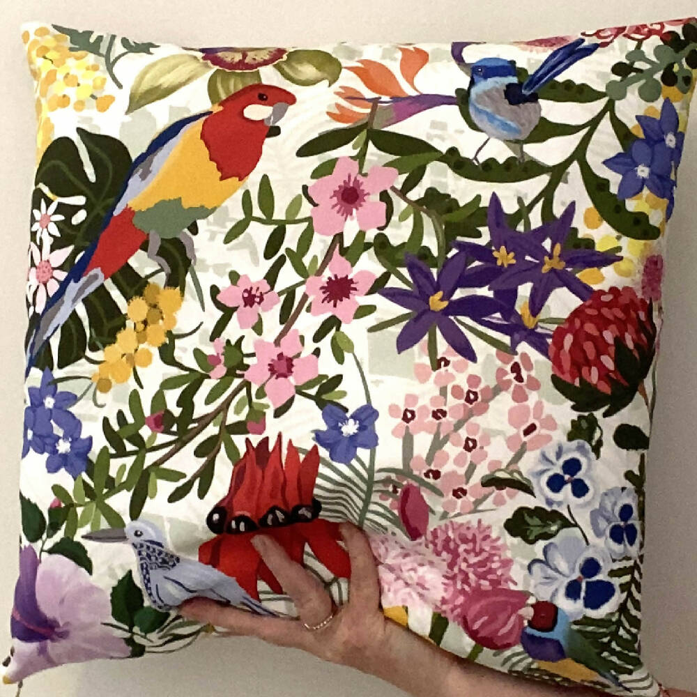 Cushion-Cover-Australian-Birds-and-Flowers-23A