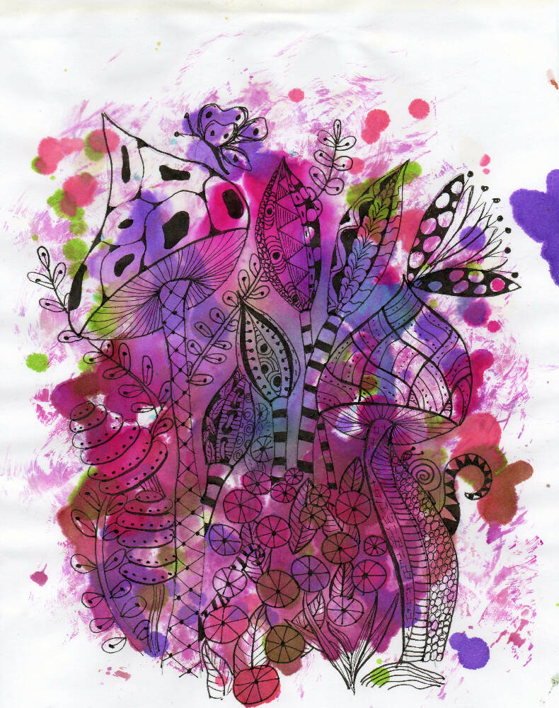 Pen and Ink Digital Print