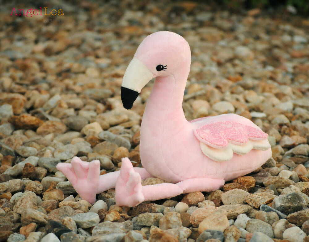 Flamingo Soft Toy HARD COPY Paper Sewing Pattern Rosie Flamingo