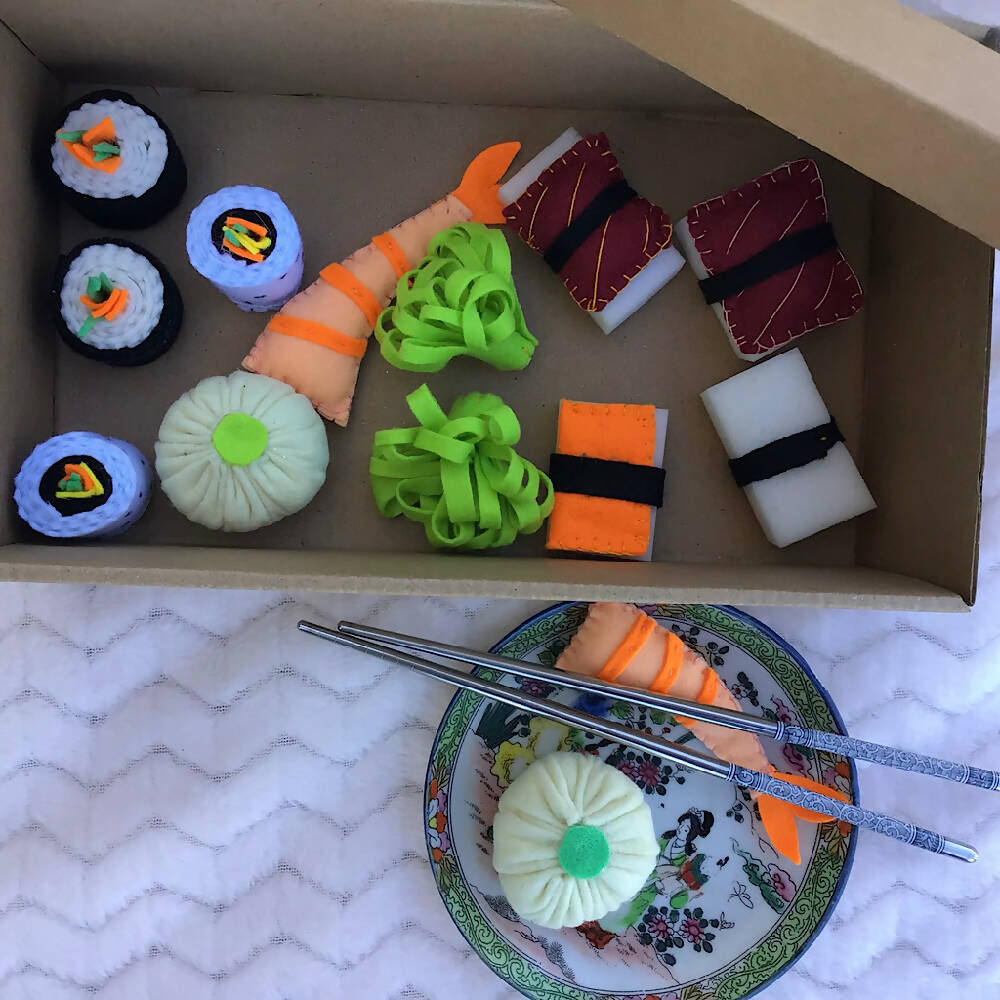 Felt Food Sushi Set
