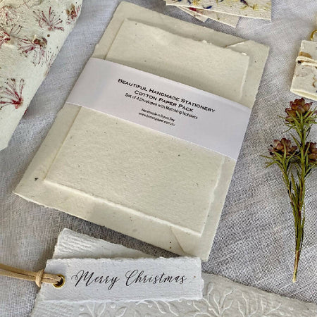 Handmade Luxury Cotton Paper Stationery - EXPRESS SHIPPING