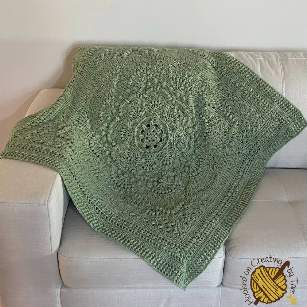 Cypress ‘Baby Arcadia’ Heirloom Handmade Baby Blanket 100% Acrylic