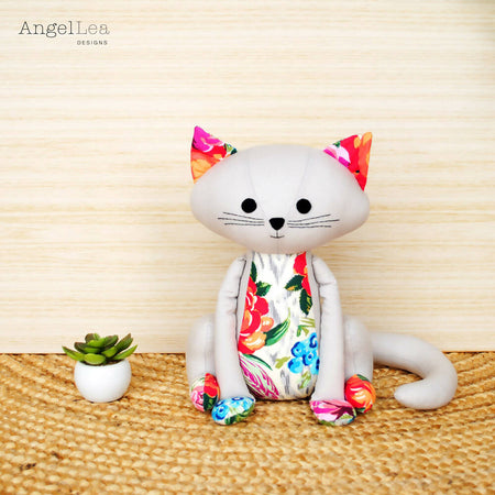 Cat Softie Pattern PDF Sewing Pattern Cat Stuffed Animal