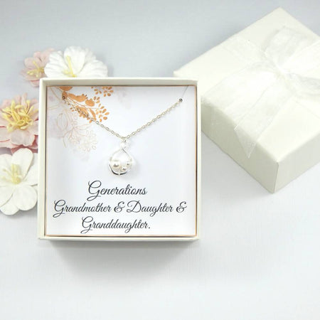 Grandma Necklace,Grandmother Necklace Gift from Grandchildren