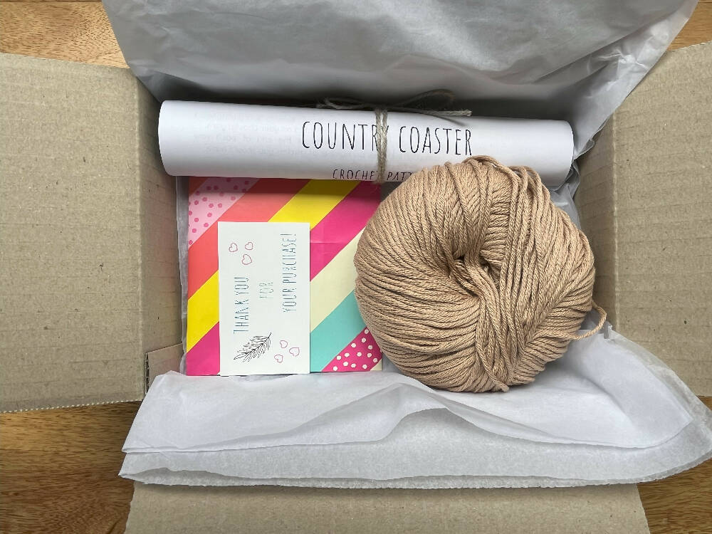 Crochet Kit - Country Coaster
