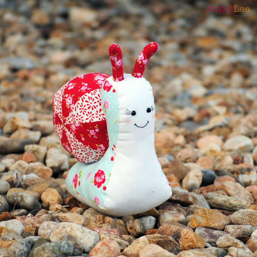 Snail Softie HARD COPY Paper Sewing Pattern Sandy the Snail