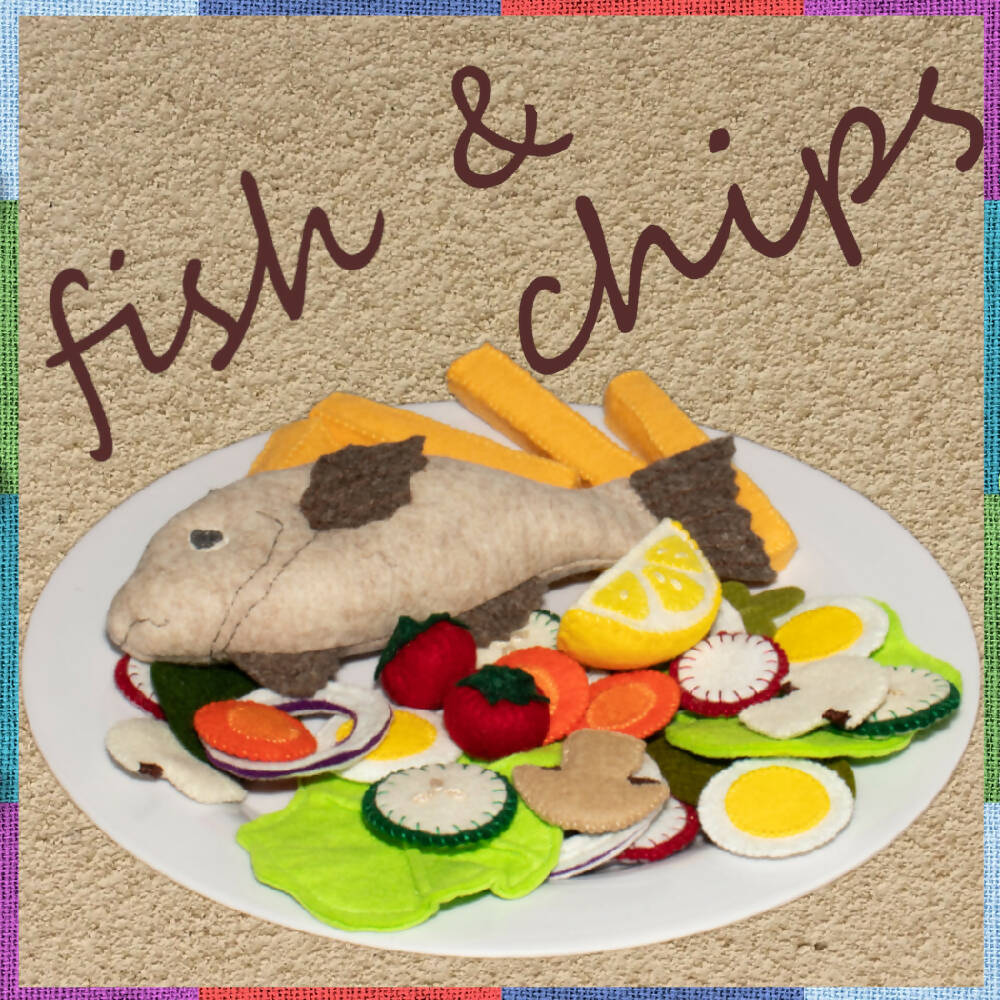 FELT FOOD FISH and CHIPS