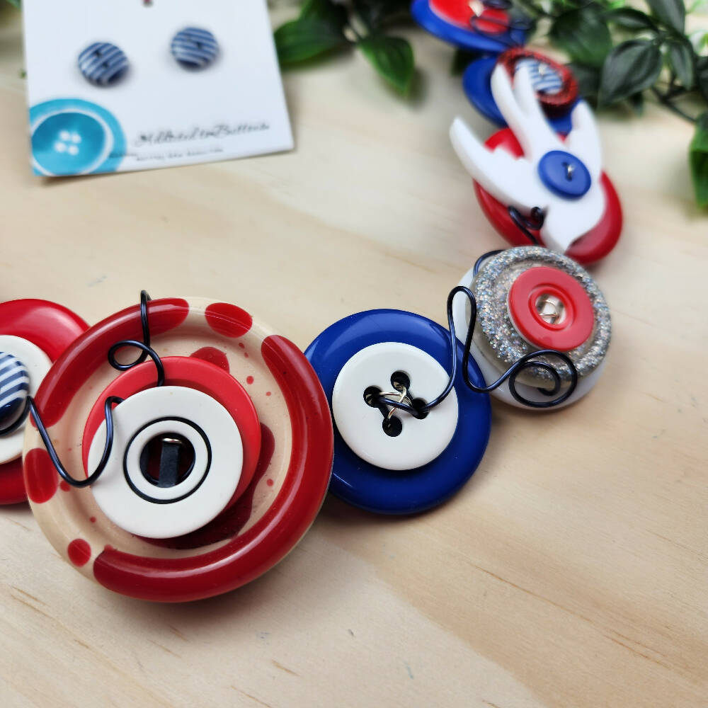 Button Necklace Sailor Blueburd A2B (4)