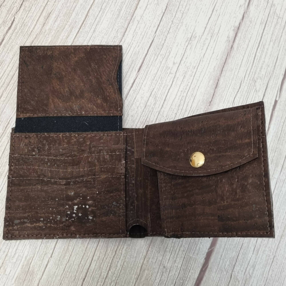 Men's Tan Wallet with Coin Pocket- Workman's Wallet