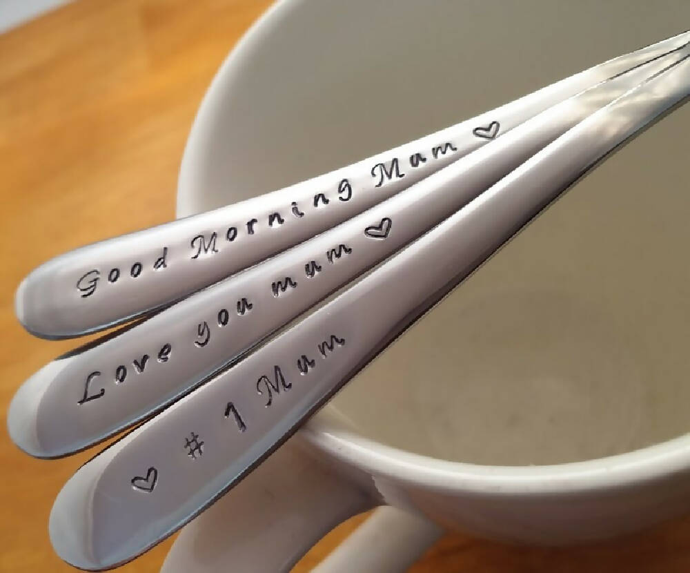 Mum Spoons Gift Set of 3 Spoons Love you Mum