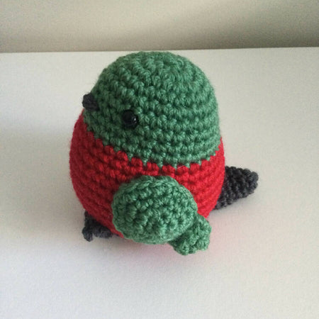 Small King Parrot - crocheted toy