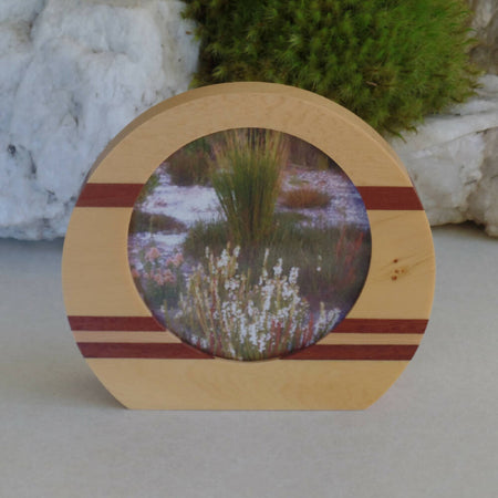 Small Rounded Photo Frame- Tasmanian Huon Pine & Jarrah