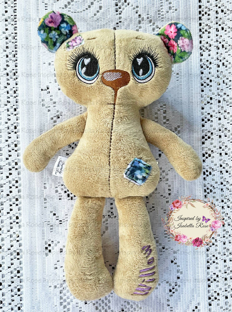 Personalised teddy, Custom bear plushie, Made to order