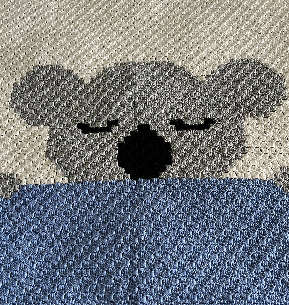 Crochet Lullaby Koala Blanket