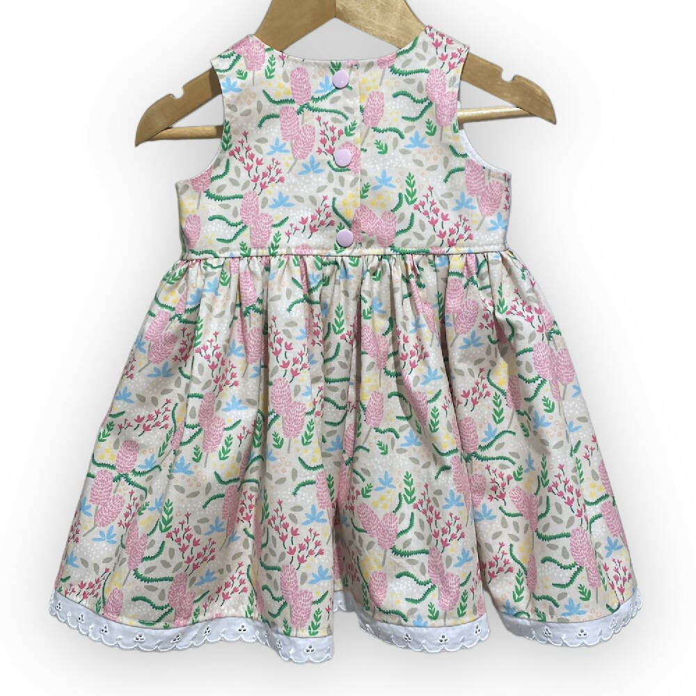 Banksia Flowers Baby Tea Party Dress