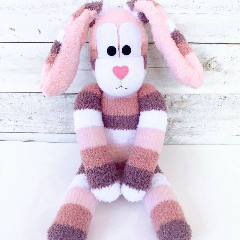 Bethany the Sock Bunny - READY TO SHIP soft toy