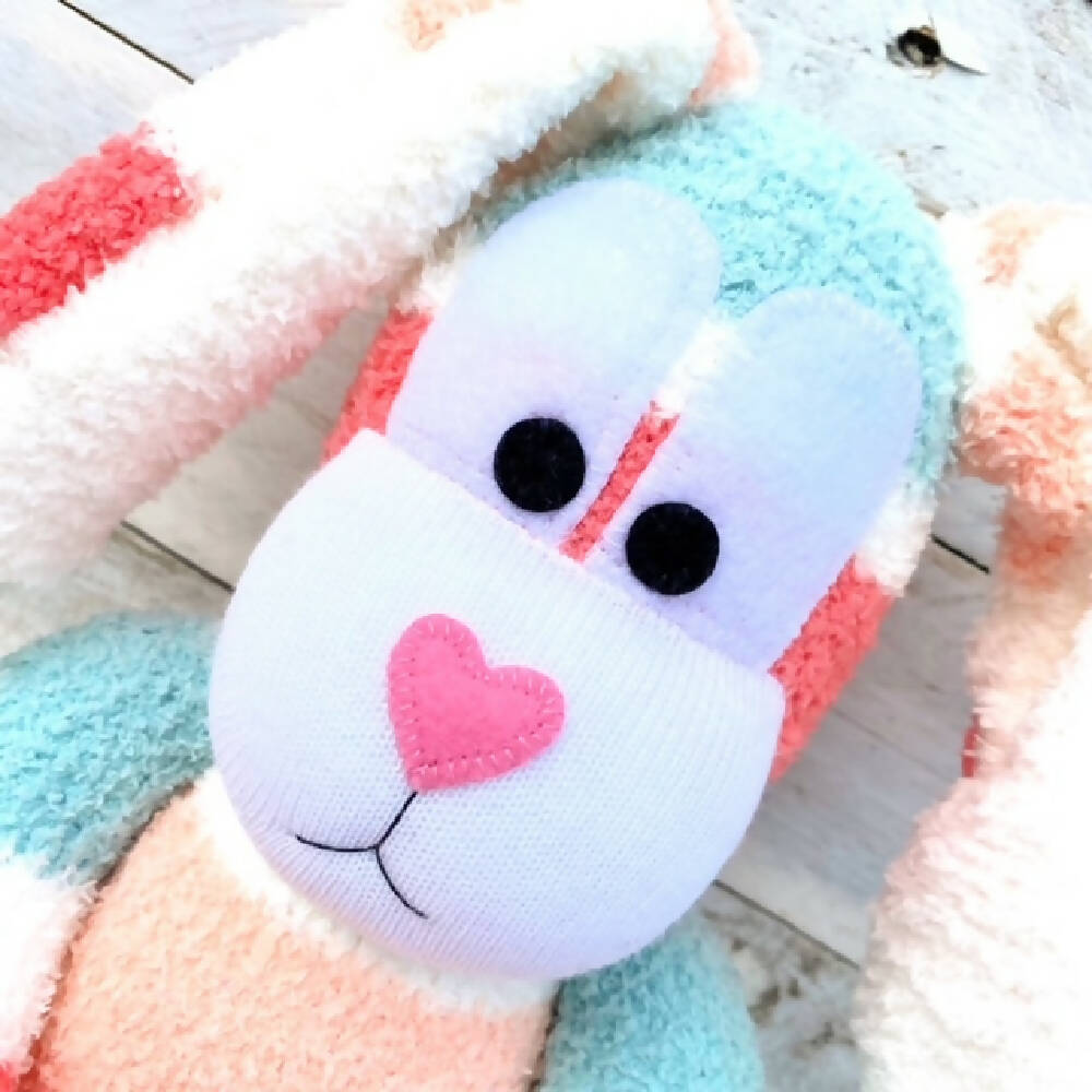 Blair the Sock Bunny - Easter READY TO SHIP soft toy