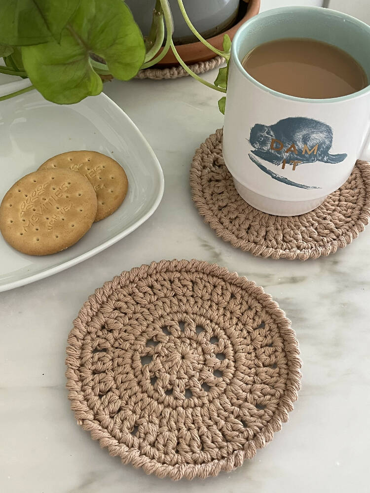 Country Coaster - Cotton Crochet Coaster
