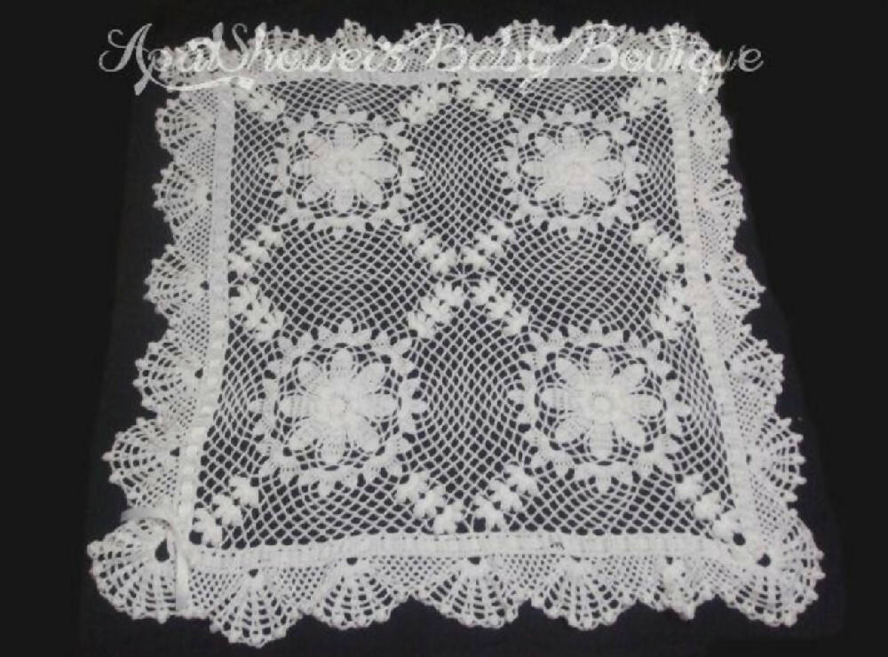 Crochet Lacey Baby Blanket