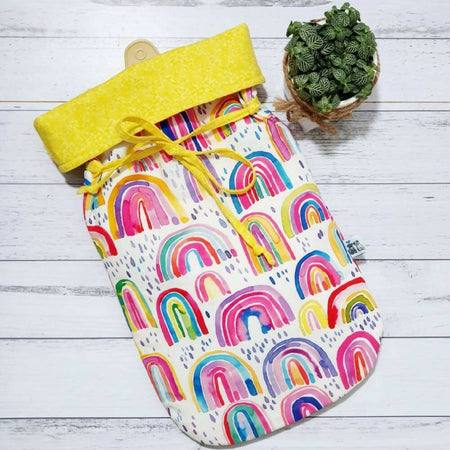Hot Water Bottle Cover -Rainbows
