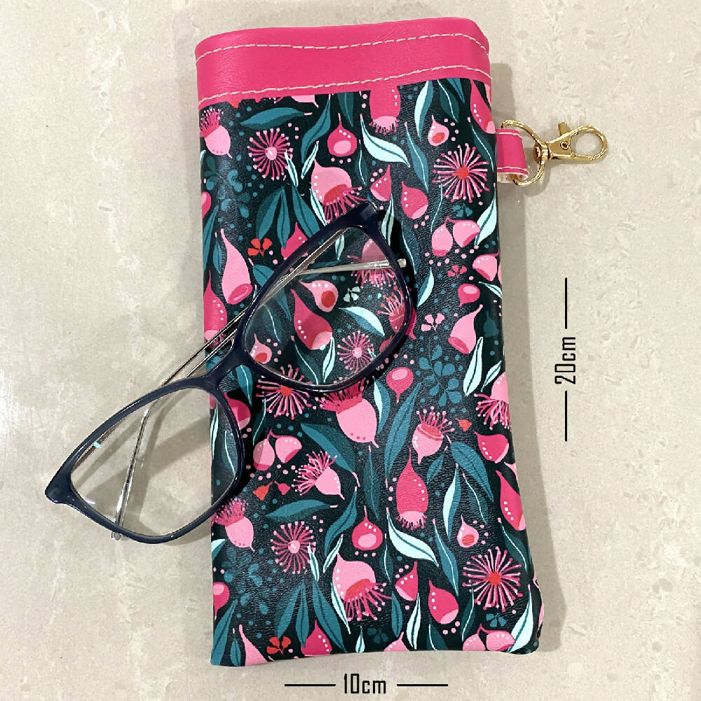 Glasses Case / Pouch featuring exclusive Australian Flowering Gum Floral Print #2