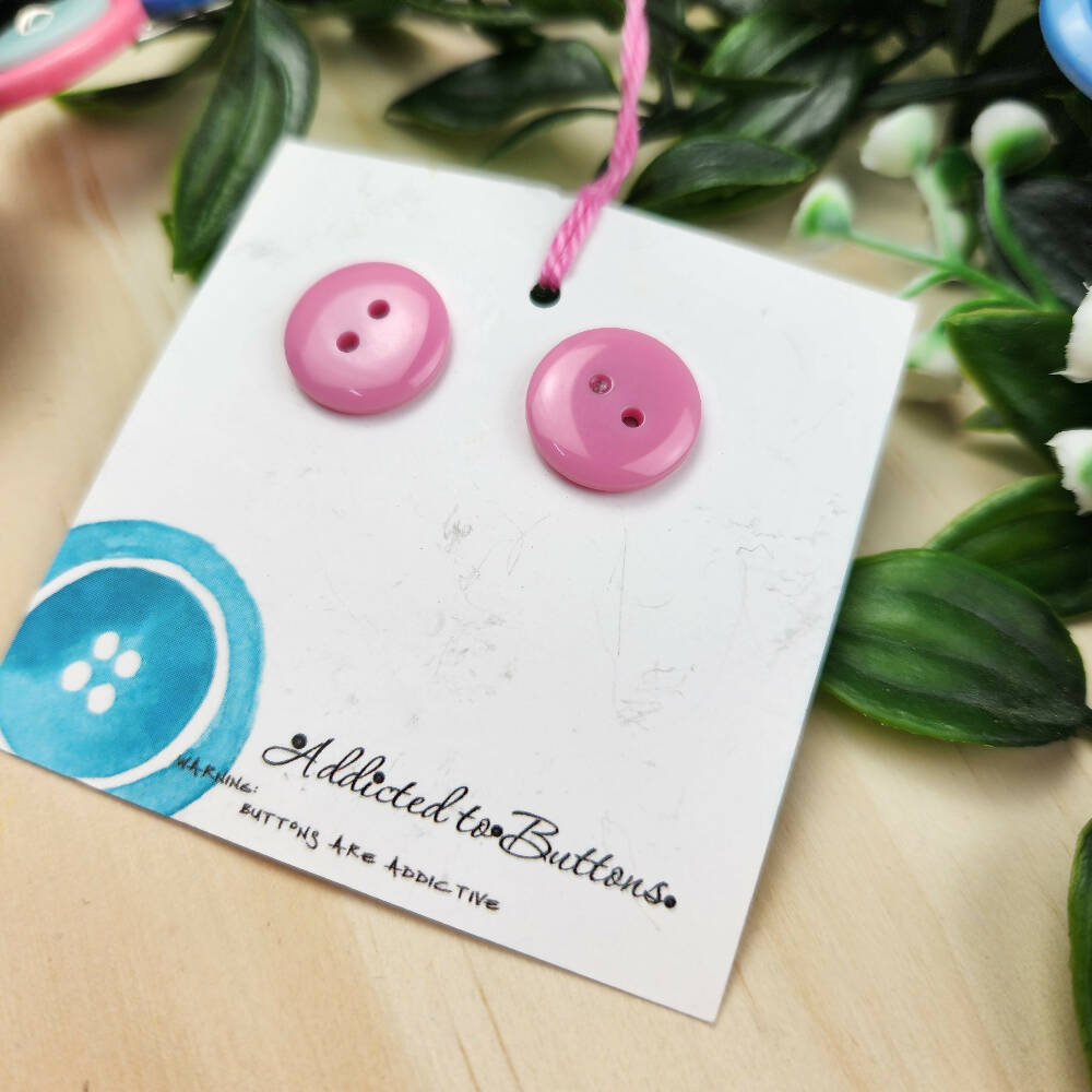 Button necklace Proud Poppy Pink A2B (7)