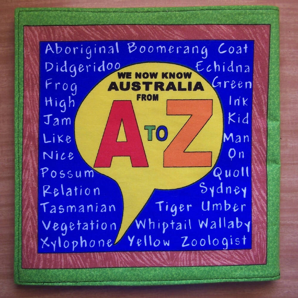 Australiana Fabric Soft Book for Babies and Children