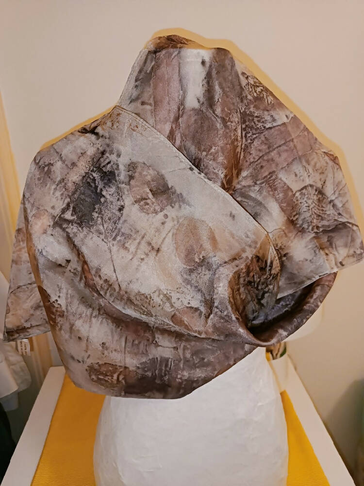 Pure silk Eucalypts scarf - Bush explosion