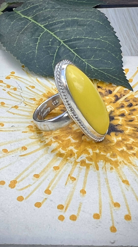 Yellow Jasper Ring.