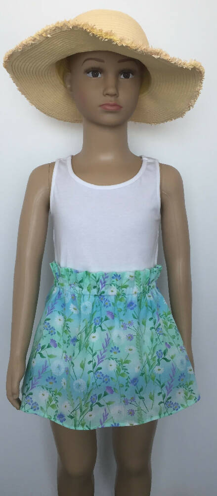 old floral paper bag model