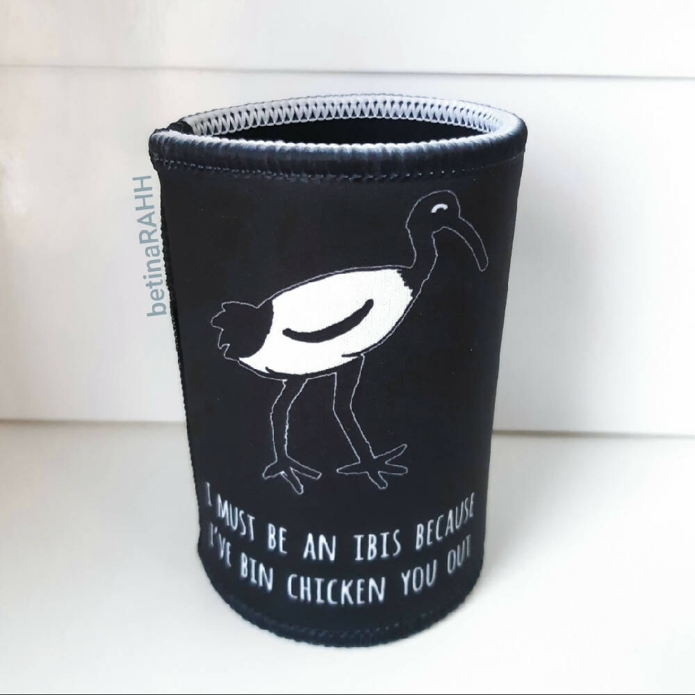 Bin Chicken (Ibis) Stubby Cooler // Stubbie Holder // Free Post to Aus