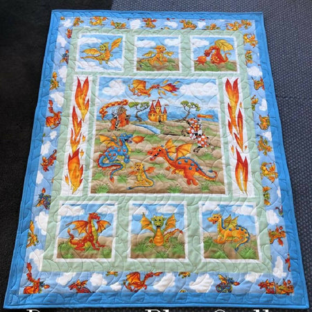 Dragon Fire play or Lap quilt