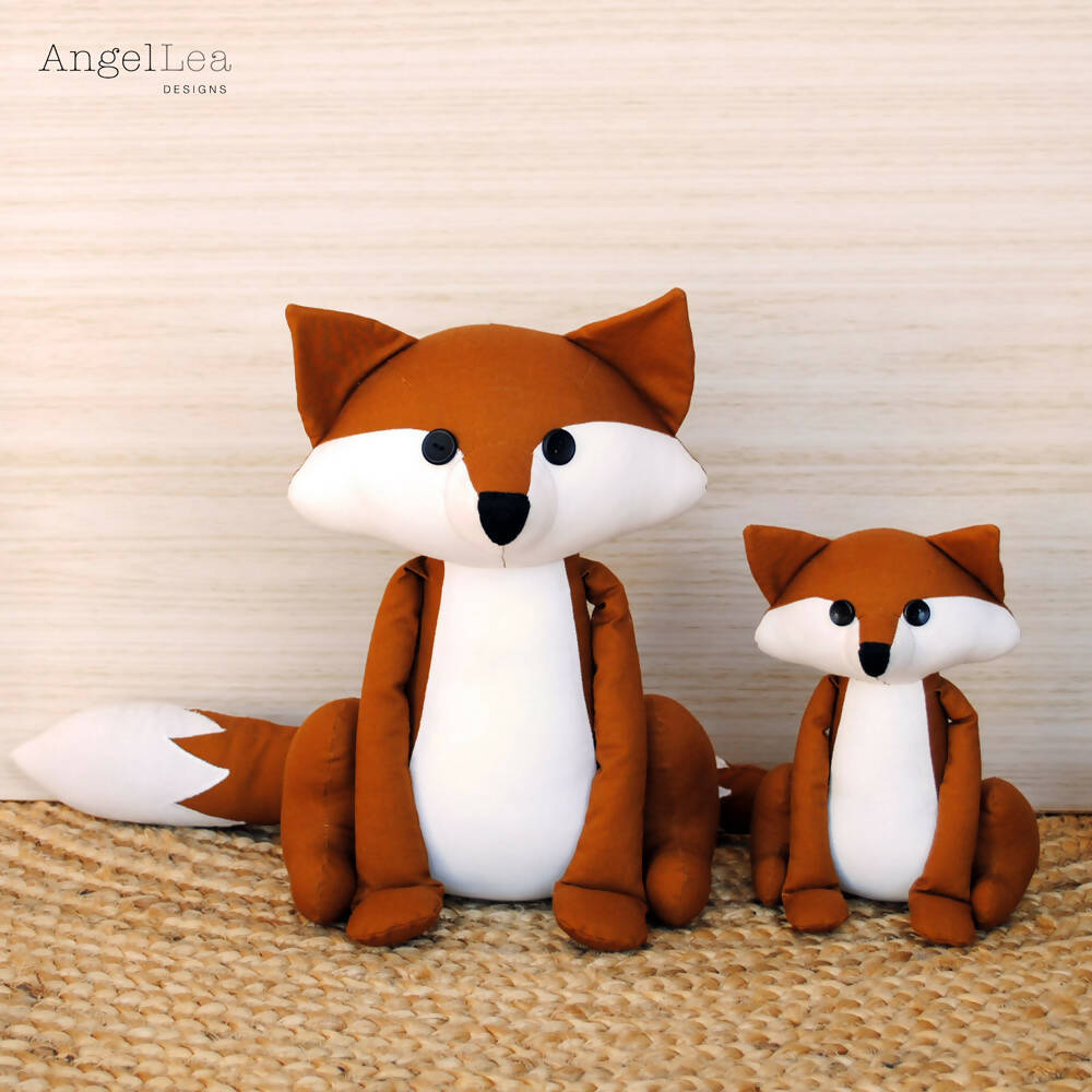 Fox Family Stuffed Animals PDF Sewing Pattern