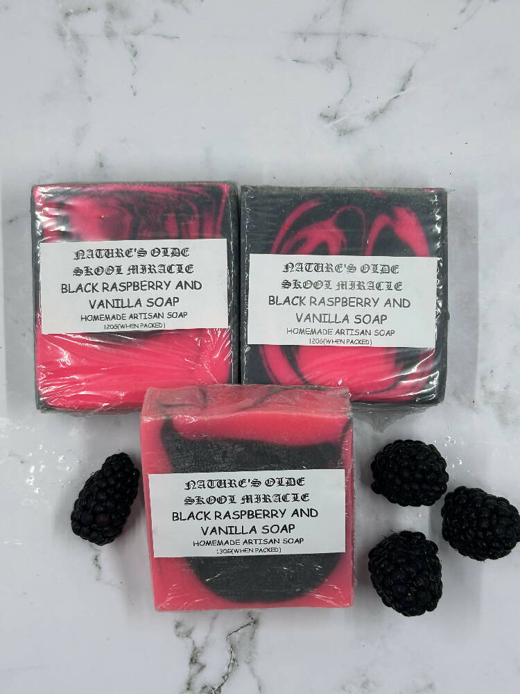 Black raspberry and vanilla soap