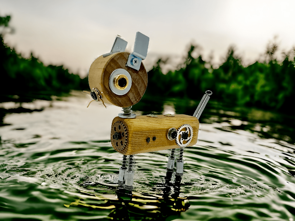 Emma - Wooden Steampunk Cat