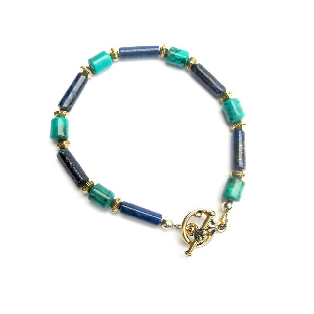 Lapis Turquoise Bracelet TC DSCN9480 13-11-17 1024