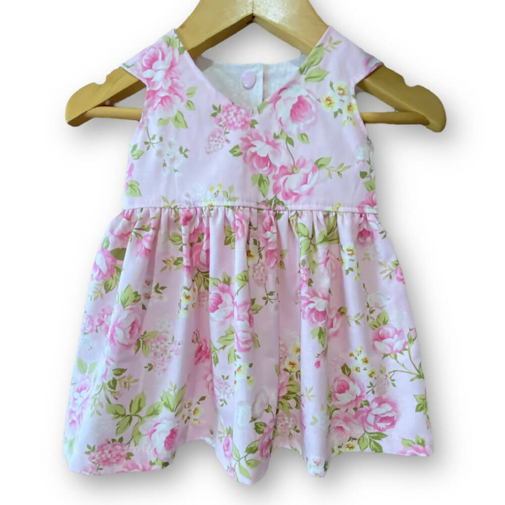 SIZE 00 Pink Roses Baby Tea Party Dress