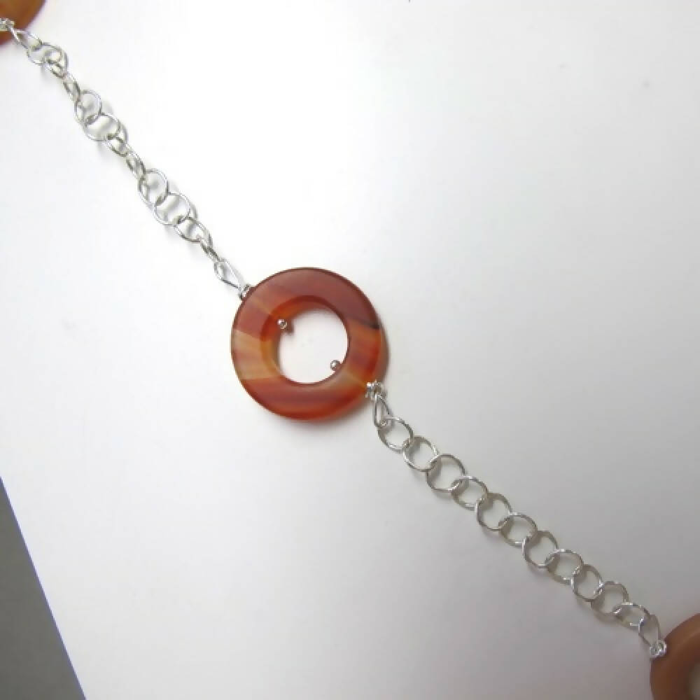 Matte carnelian chain 5