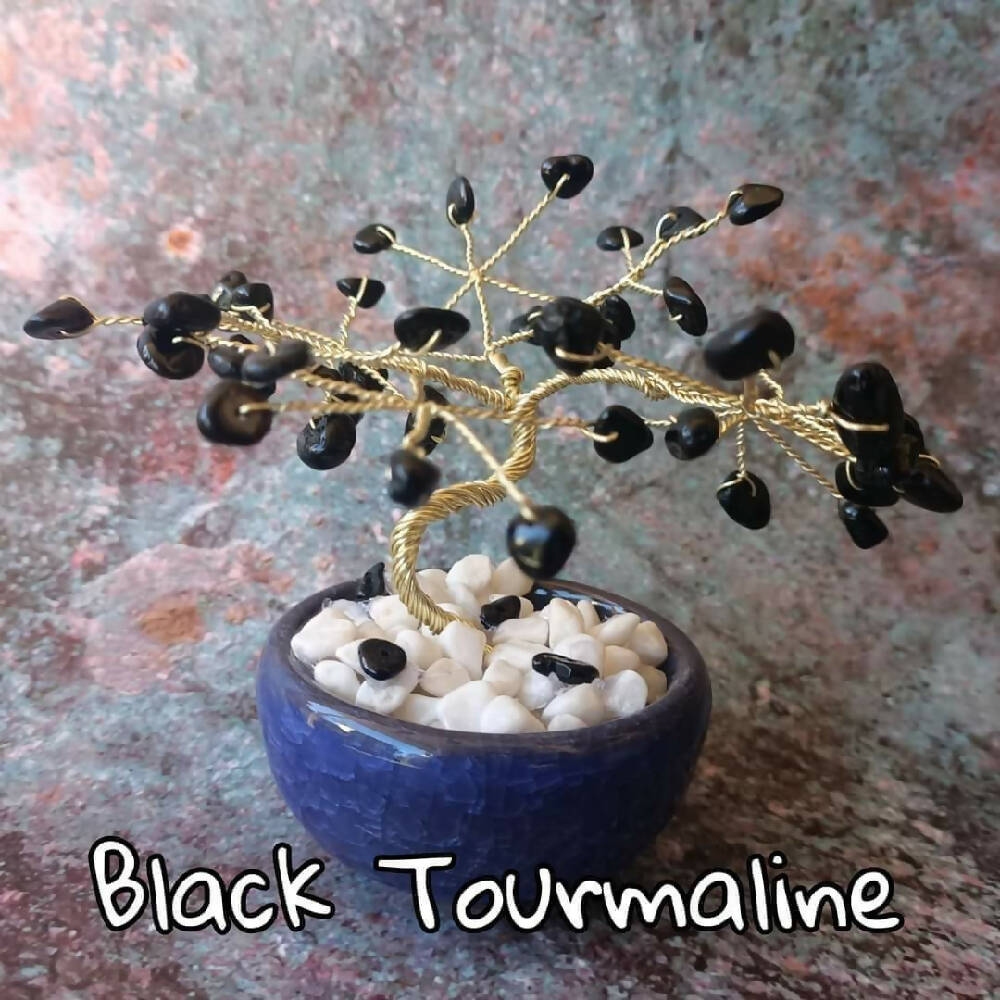Black Tourmaline Mini Gem Tree already made
