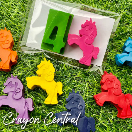 Unicorn Themed Crayon Party Favours