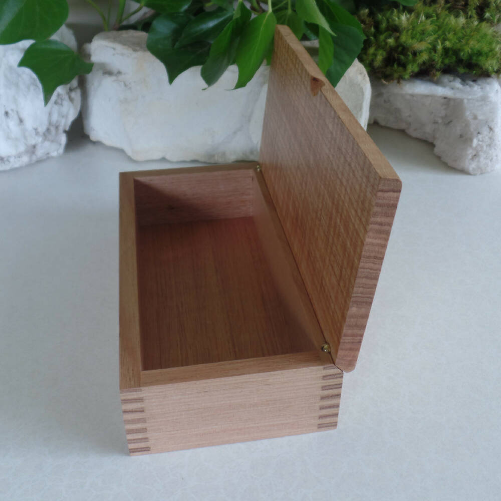 Wooden Box- Solid Australian Timber- Figured Tasmanian Oak