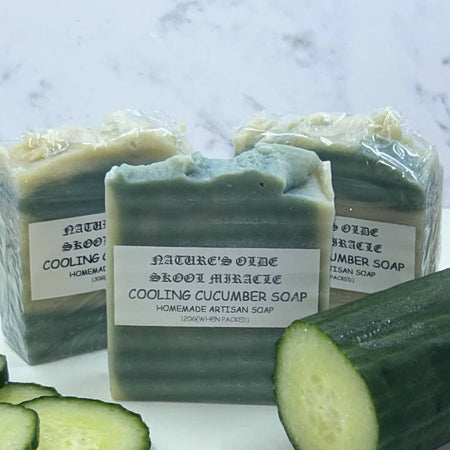 Cooling cucumber soap