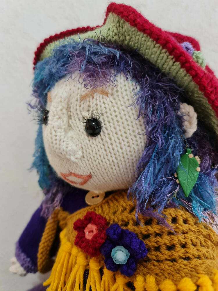 Handknitted Doll - Calliope